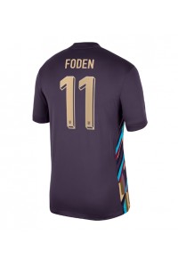 Fotbalové Dres Anglie Phil Foden #11 Venkovní Oblečení ME 2024 Krátký Rukáv